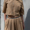 The Summer Wine Skirt by Nackiye is a gathered A-line circle skirt with cream waist frill edging and detached elastic inner waist.