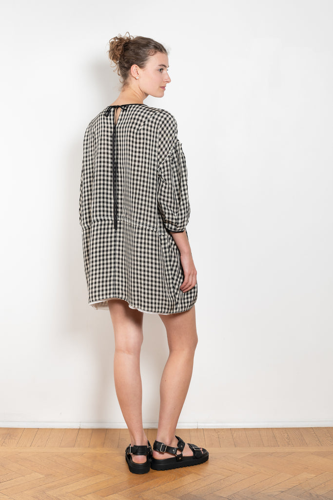 The Baby Love Dress by Nackiye is a loose balloon sleeve dress with pin-tuck details