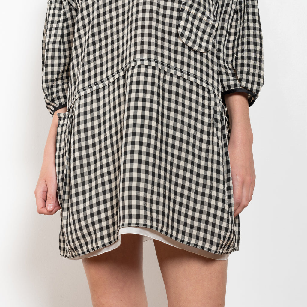 The Baby Love Dress by Nackiye is a loose balloon sleeve dress with pin-tuck details