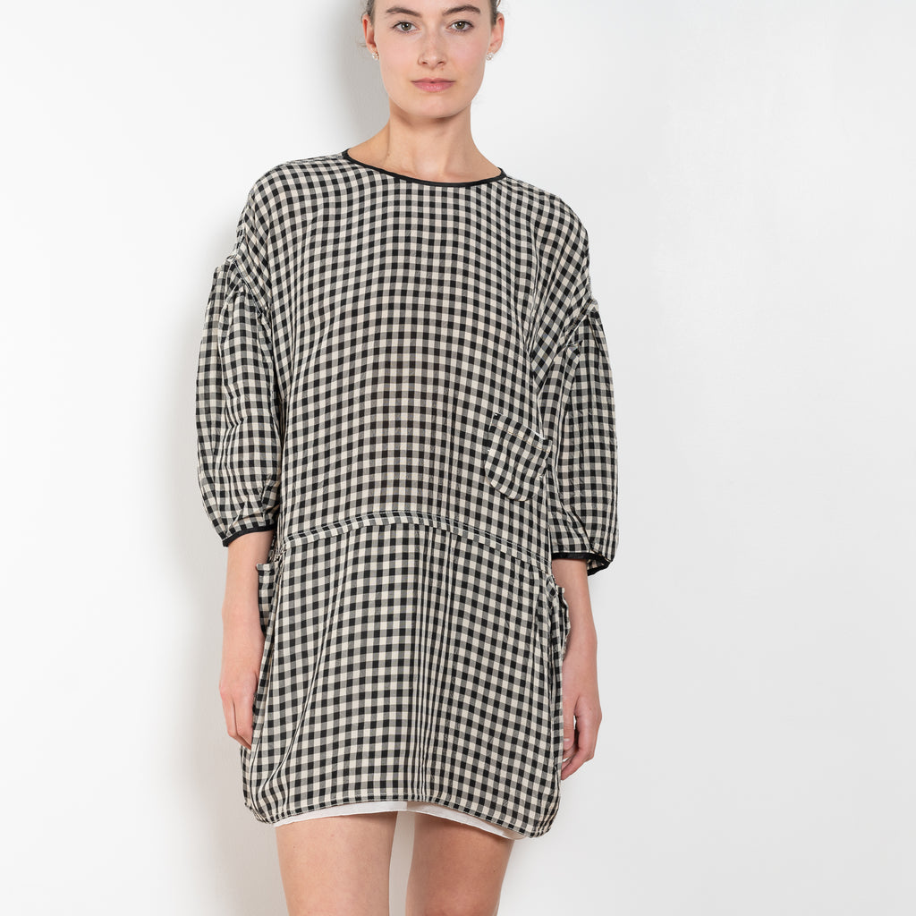 The Baby Love Dress by Nackiye is a loose balloon sleeve dress with pin-tuck details