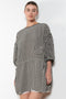 The Baby Love Dress by Nackiye is a loose balloon sleeve dress with pin-tuck details