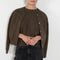 The Pearl Top by Nackiye is a crew neck short sleeved sweater in a lightweight cashmere with lightly ribbed sleeve hems and bottom hem