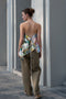 The Petit Jardin Top by Nackiye is a strappy top in foulard with adjustable straps