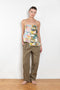 The Petit Jardin Top by Nackiye is a strappy top in foulard with adjustable straps