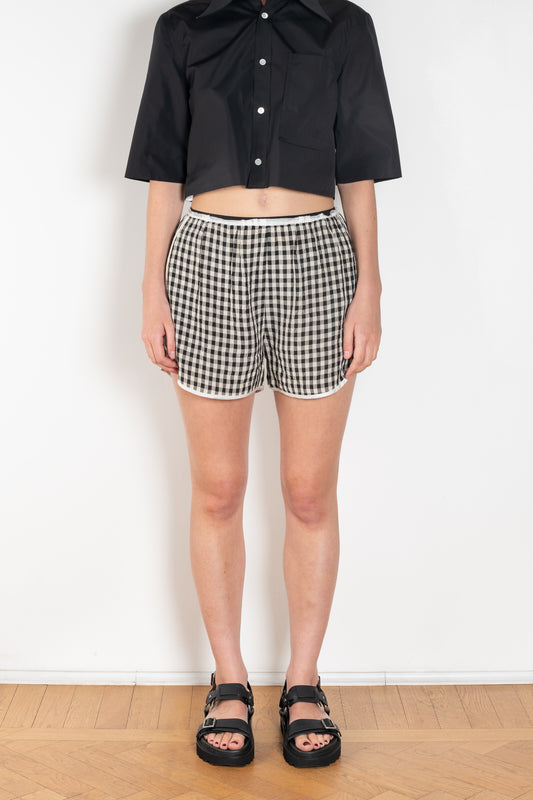 The Short But Sweet Shorts by Nackiye are olympic inspired shorts with piping detail.