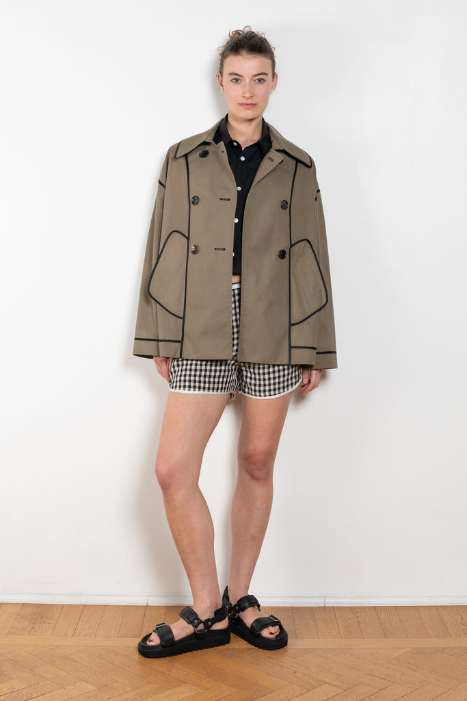The Short But Sweet Shorts by Nackiye are olympic inspired shorts with piping detail.