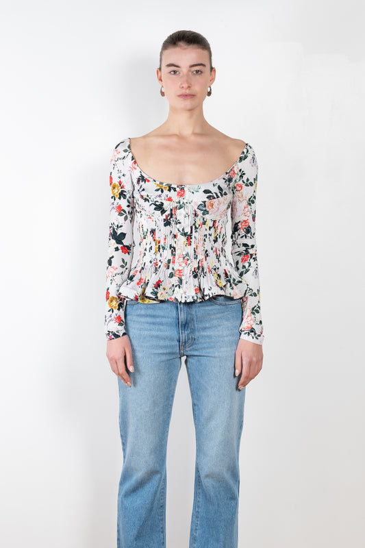 Floral Peplum Top