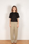 wide leg pants green matcha gauchere