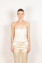 slip top with ruffle hem meryll rogge