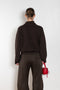 ss daley circle sweater knitted brown