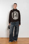ss daley circle sweater knitted brown