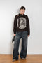 ss daley circle sweater knitted brown