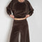 suzie kondi megalo palazzo pants velour