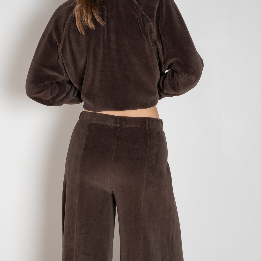 suzie kondi megalo palazzo pants velour