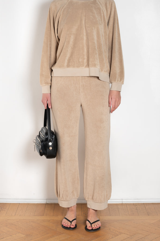 The Tosk Pants by Suzie Kondi is a harem inspired trouser in terry