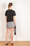 tailored mini skirt coperni black white