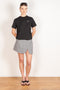 tailored mini skirt coperni black white