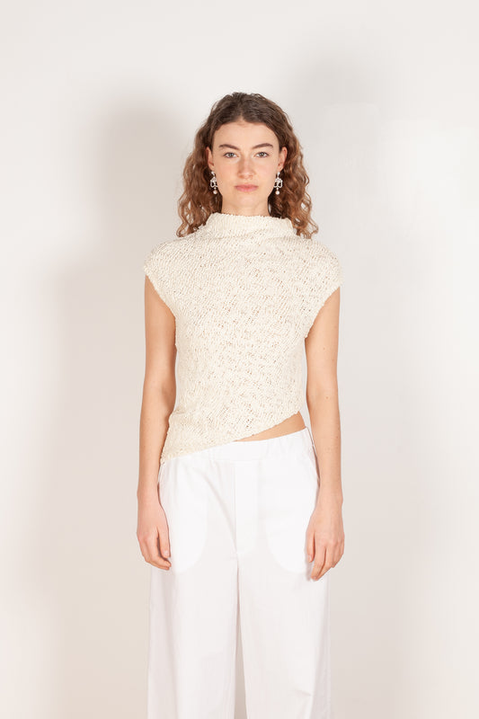 cotton knit top gauchere 2772