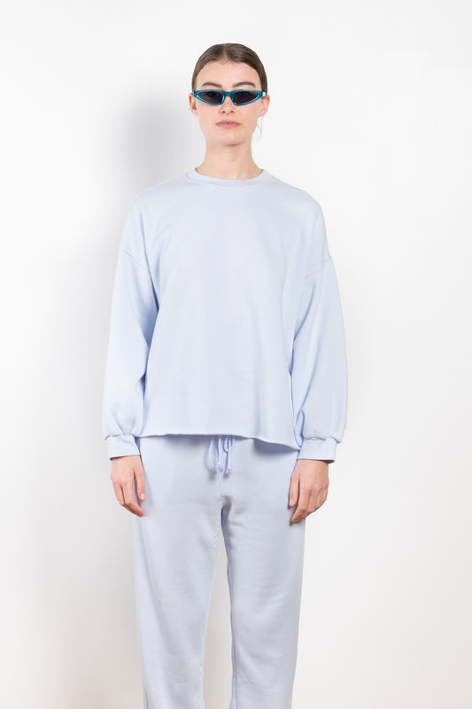 The Honor Sweatshirt by XIRENA is a timeless sweatshirt with full length sleeves and a slightly cropped raw hem in the softest terry fabric