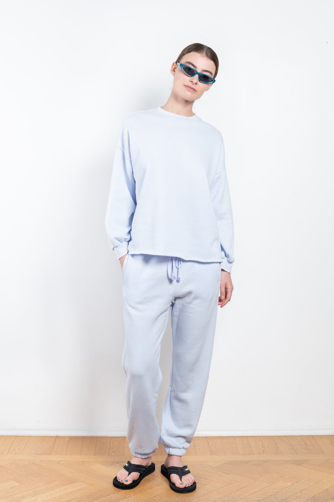 The Honor Sweatshirt by XIRENA is a timeless sweatshirt with full length sleeves and a slightly cropped raw hem in the softest terry fabric