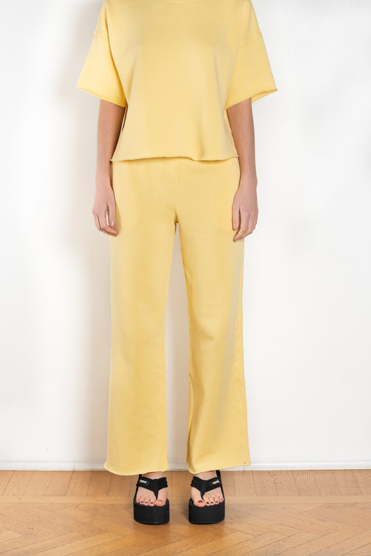The Emmette Sweatpants by Xirena is a soft fleece jogger with a relaxed fit, subtle wide legs and pockets