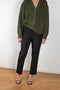 The Slim Pull-on Pant by 6397 is a fitted trouser with a mid waist, a straight leg and a ankle length