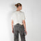 The Loose Jean by 6397 is a relaxed jeans with a loose straight leg and a mid rise in a vintage washed grey 