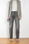 The Loose Jean by 6397 is a relaxed jeans with a loose straight leg and a mid rise in a vintage washed grey 
