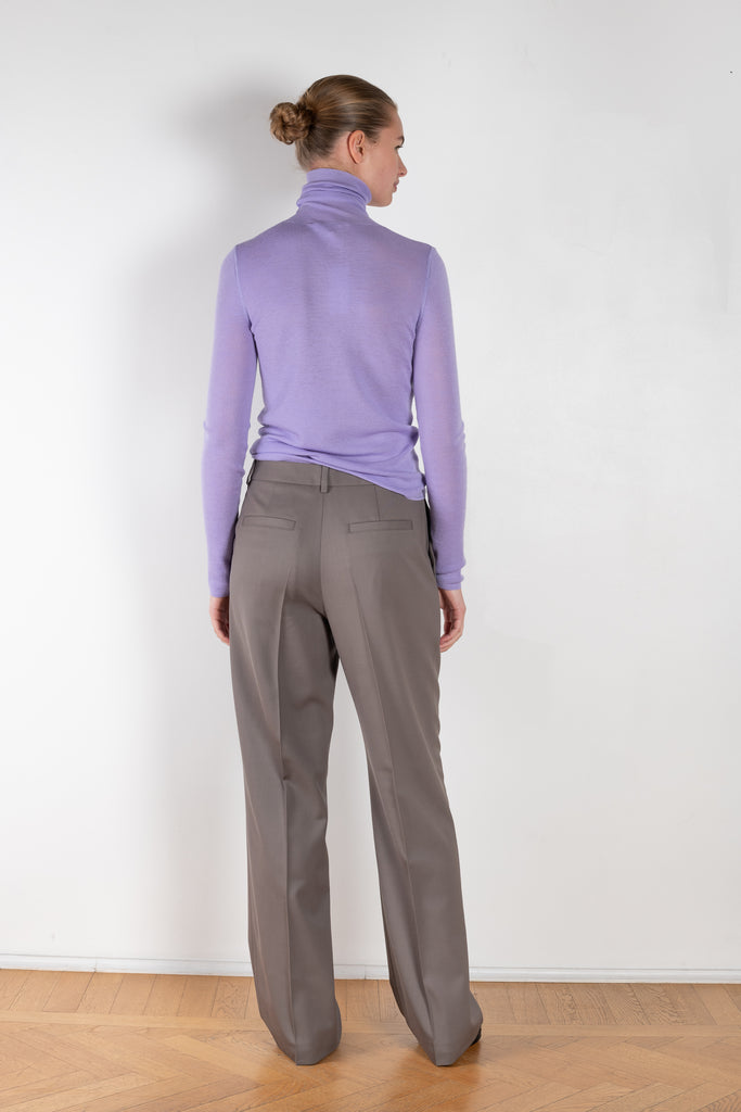 The Oversized Trouser by 6397 is a relaxed trouser suiting trouser in a fine wool twill with a long leg opening slightly at the bottom opening