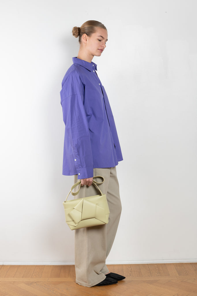 The Uniform Top by 6397 is a signature oversized shirt in a crisp cotton poplin with a subtle dropped shoulder