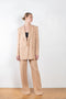 The Guia Blazer by THE ANDAMANE is a relaxed oversized blazer in a summer blush