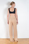 The Karla Pants by The Andamane is a high waist suiting trouser with a flattering straight leg in a summer blush