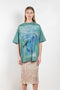The Bow Print Tee 522 by Acne Studios is a relaxed green t-shirt with an artwork print by artist Karen Kilimnik on the front