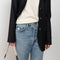 The 90'S Jeans by Agolde in color streamline is a relaxed mid rise straight leg jeans in a distressed mid blue wash