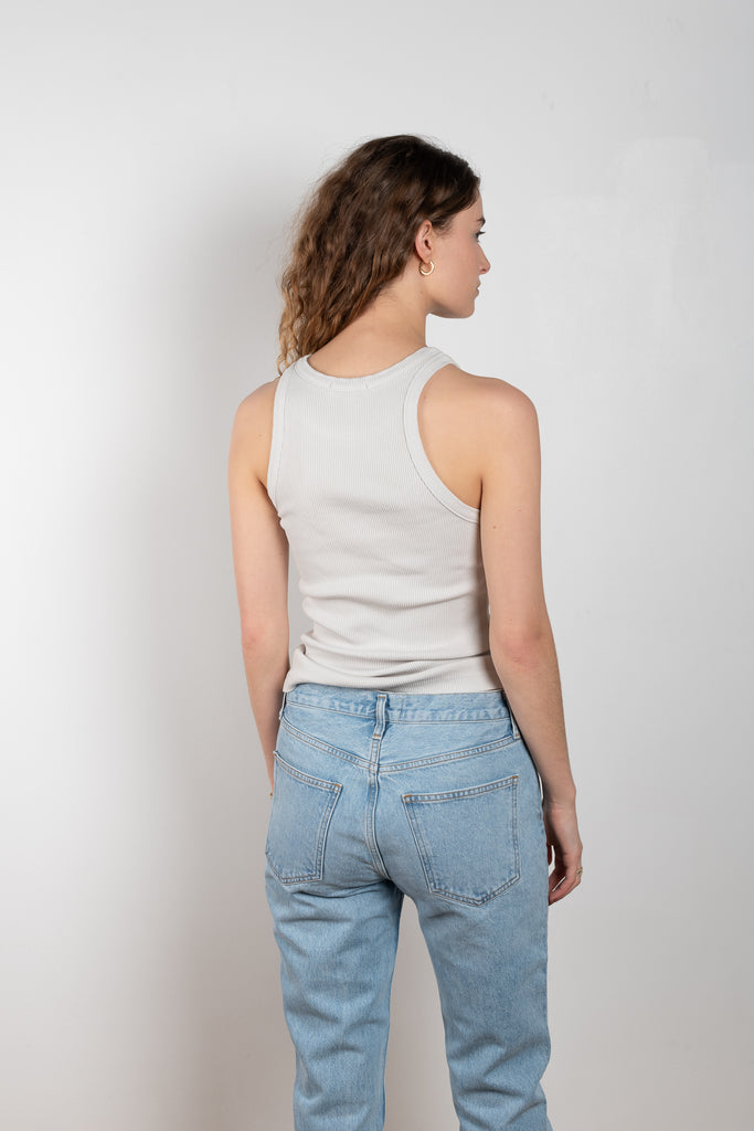 The Bailey Tank Top by Agolde is made from a ultra-soft heathered rib, it flatteringly hugs your frame with a scooped fit at the arm