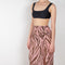 The Jacky Wrap Skirt is a high waisted zebra print wrap skirt in a light summer cotton voile
