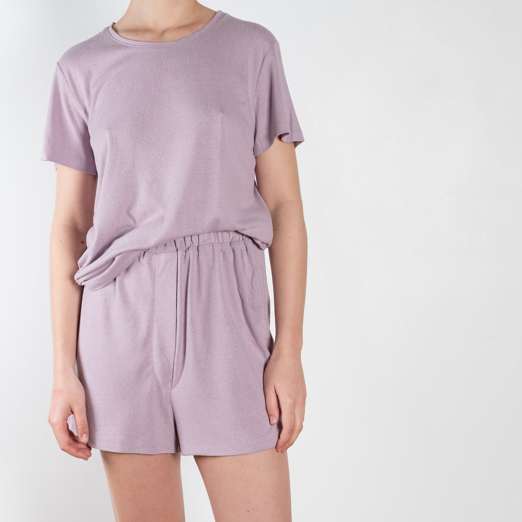The Domond Shorts by Baserange are naturally dyed relaxed summer shorts in a flowy wild silk