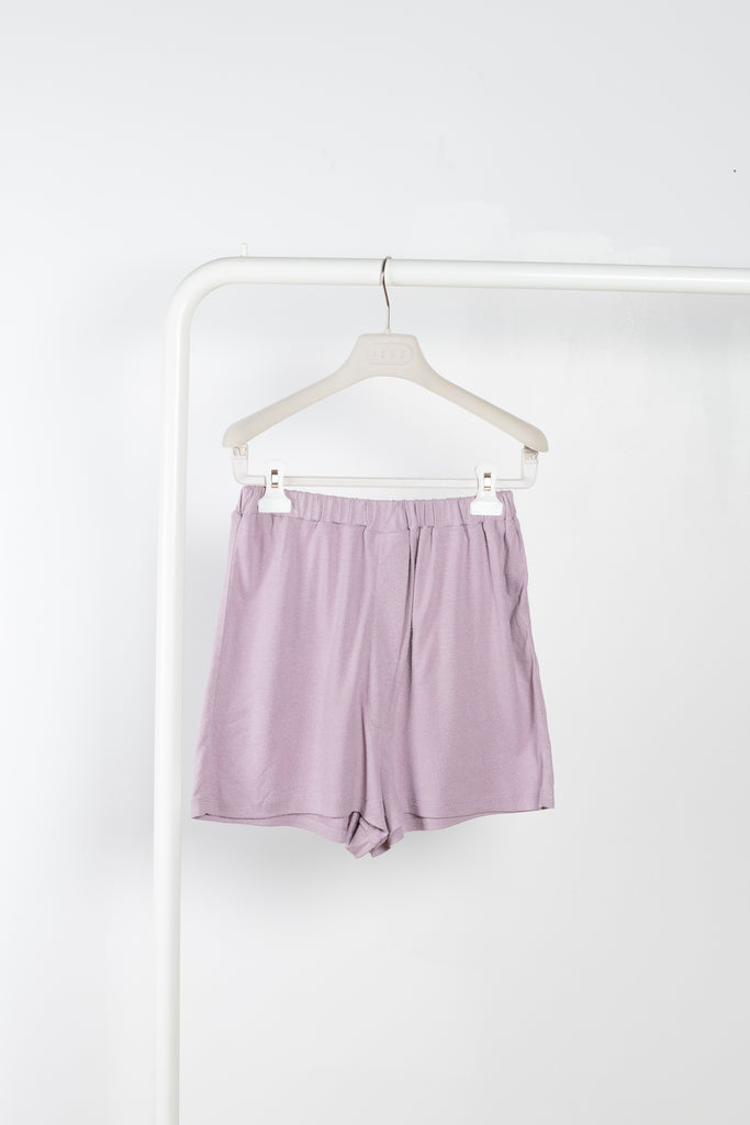 The Domond Shorts by Baserange are naturally dyed relaxed summer shorts in a flowy wild silk