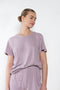 The Silk Tee by Baserange is a naturally dyed relaxed summer Tee in a flowy wild silk