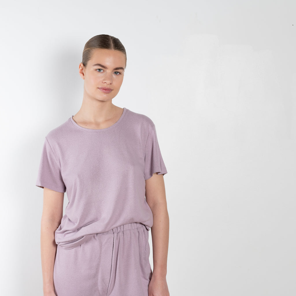 The Silk Tee by Baserange is a naturally dyed relaxed summer Tee in a flowy wild silk