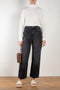 The Plein Relaxed Straight jeans by B SIDES  is a high waisted jeans with a relaxed straight leg in a faded black washThe Plein Relaxed Straight jeans by B SIDES  is a high waisted jeans with a relaxed straight leg in a faded black wash