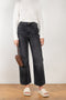 The Plein Relaxed Straight jeans by B SIDES  is a high waisted jeans with a relaxed straight leg in a faded black wash