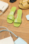 The Freddy Mules by By Far are squared toe mules in a soft and supple leather with a 5 cm curved heel