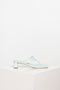 The Shawn Mules by By Far are squared toe flip-flop mules with a sturdy 4 cm block heel