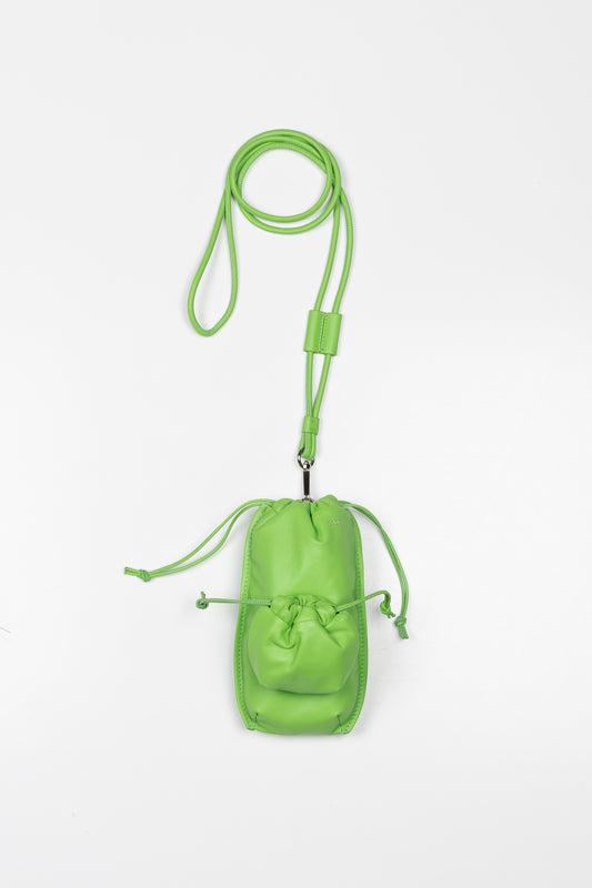 The PB1 Bag by ELAOW is a micro bag in soft nappa leather to contain your phone, headphones, coins and cards
