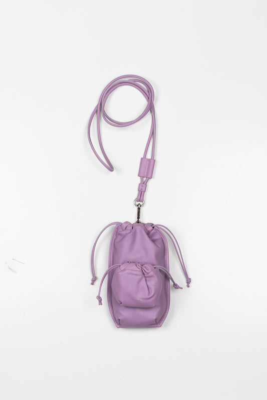 The PB1 Bag by ELAOW is a micro bag in soft nappa leather to contain your phone, headphones, coins and cards