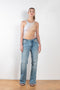 The Zipped Jeans 3302 by Gauchere is a signature denim with a relaxed fit and a full zipped side