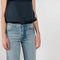 The Relaxed Jeans by Gauchere is a signature denim with a relaxed fit in a washed medium blue