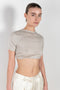 The Adas Crop Top by LOULOU STUDIO is a cropped Tee in a soft mercerised cotton