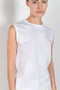 The Brani Tee by LOULOU STUDIO is a tank top with a high neck in a structured pima cotton